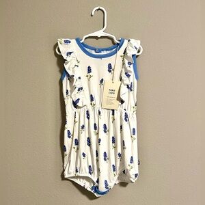 NWT Kyte BABY Bubble Romper Bluebonnet 3T
